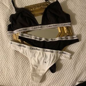 Calvin Klein Bra and Thong Set